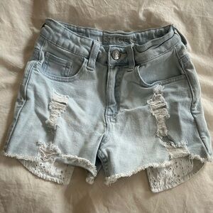Girls denim shorts Justice Size 10